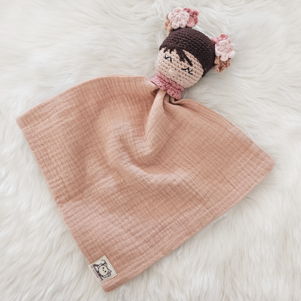 Doudou Myrtille version vieux rose