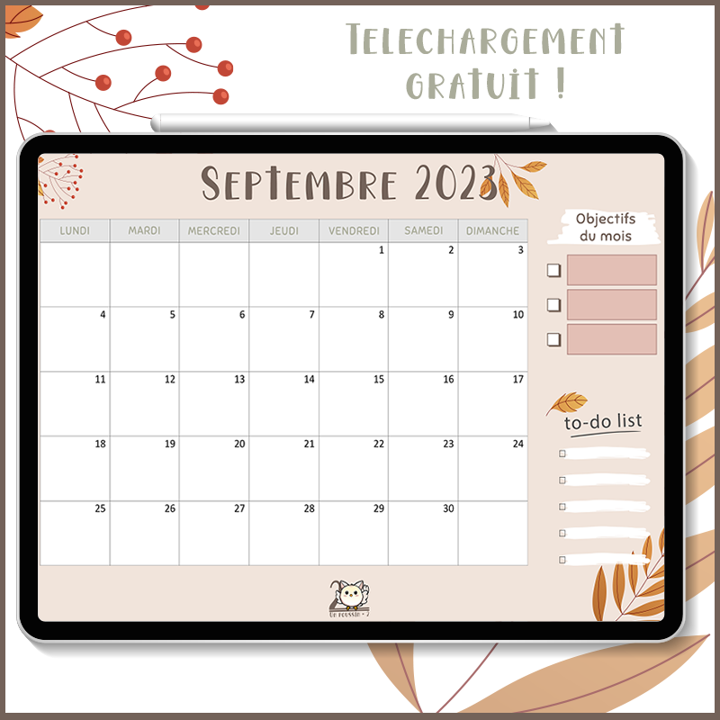 calendrier septembre vignette