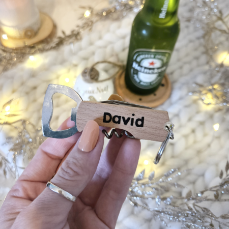 Décapsuleur/Ouvre-Bouteille Porte-Clé Personnalisable