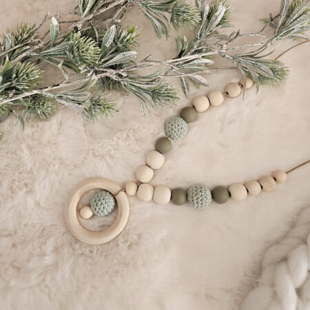 Collier allaitement silicone et bois