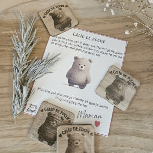 Calin de poche ours pour enfant