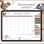 calendrier janvier 2024