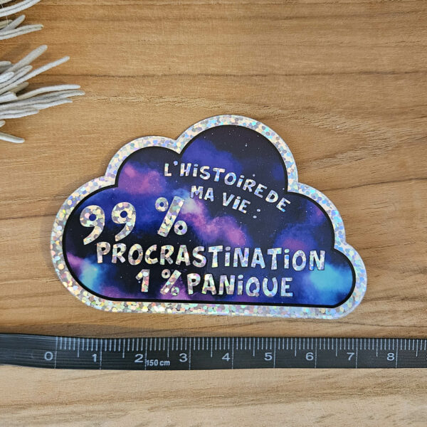 Dimensions sticker procrastination