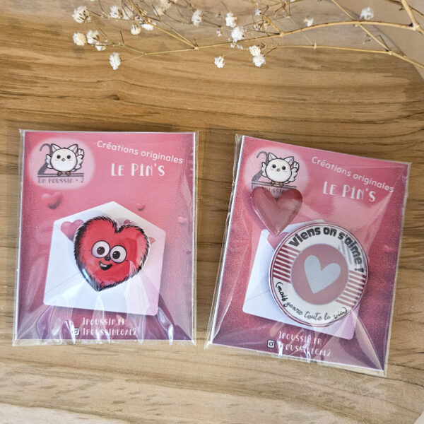pins coeurs