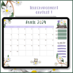 calendrier avril 24