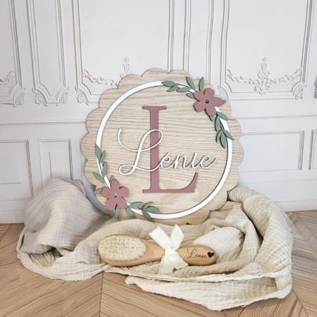 Panneau bois personnalisé décoration chambre bébé