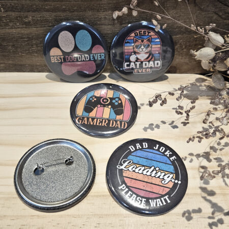 badges papa retro décapsuleur