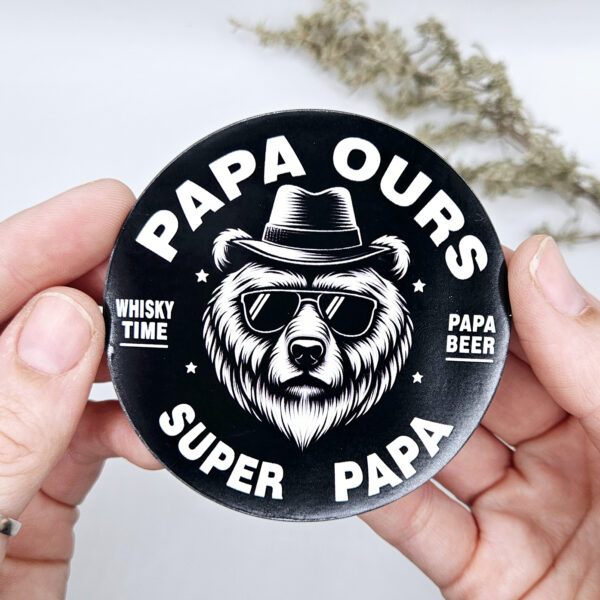 magnet papa ours