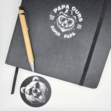 sticker papa ours