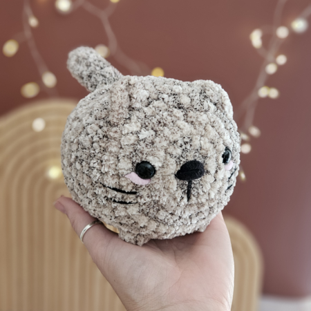 Peluche chat patate crochet