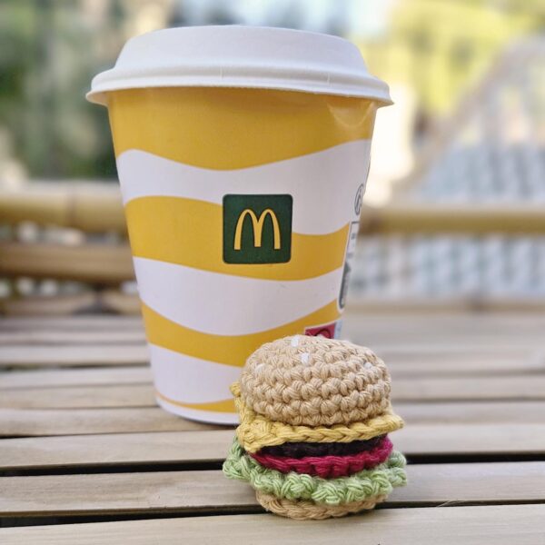 porte clé mini hamburger