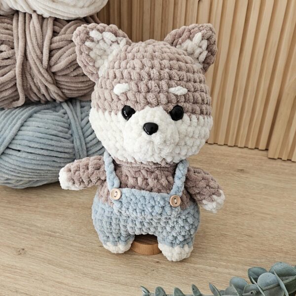 Peluche Shiba au crochet