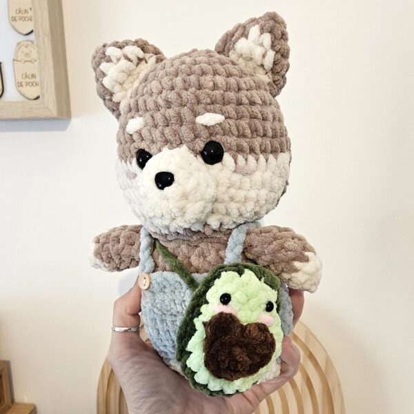 Peluche Shiba au crochet