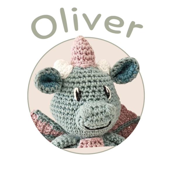Peluche crochet dragon