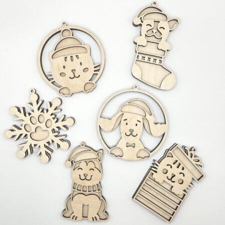 boules de noel en bois personnalisables