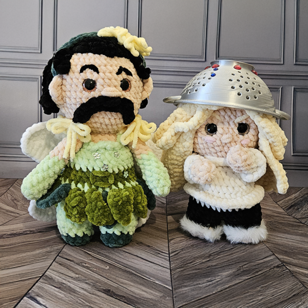 Peluche artisanale faite main, la fée de la vérité, saucissier