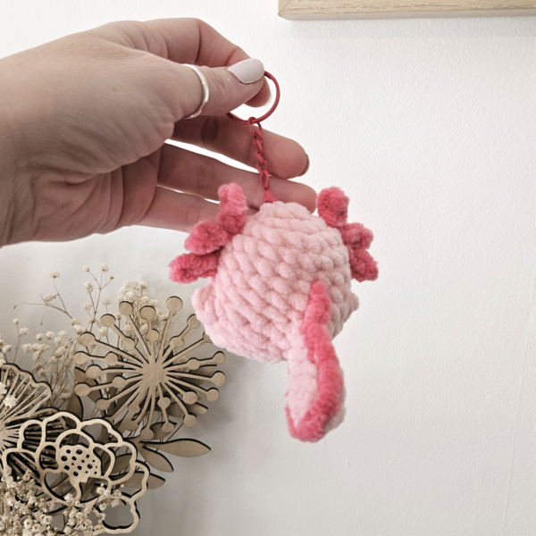 porte-clé, fait main axolotl