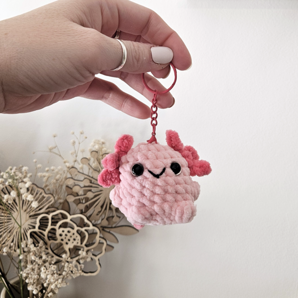 porte-clé, fait main axolotl