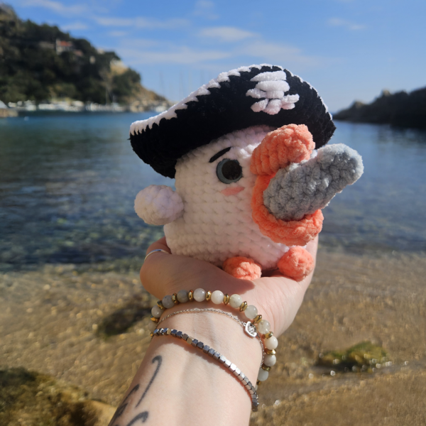 peluche crochet, fait main, pelican