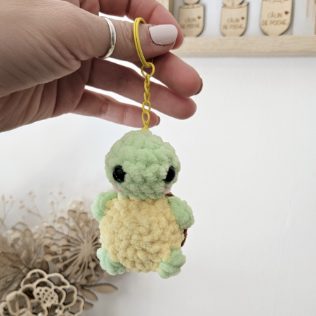 porte-clé, fait main tortue