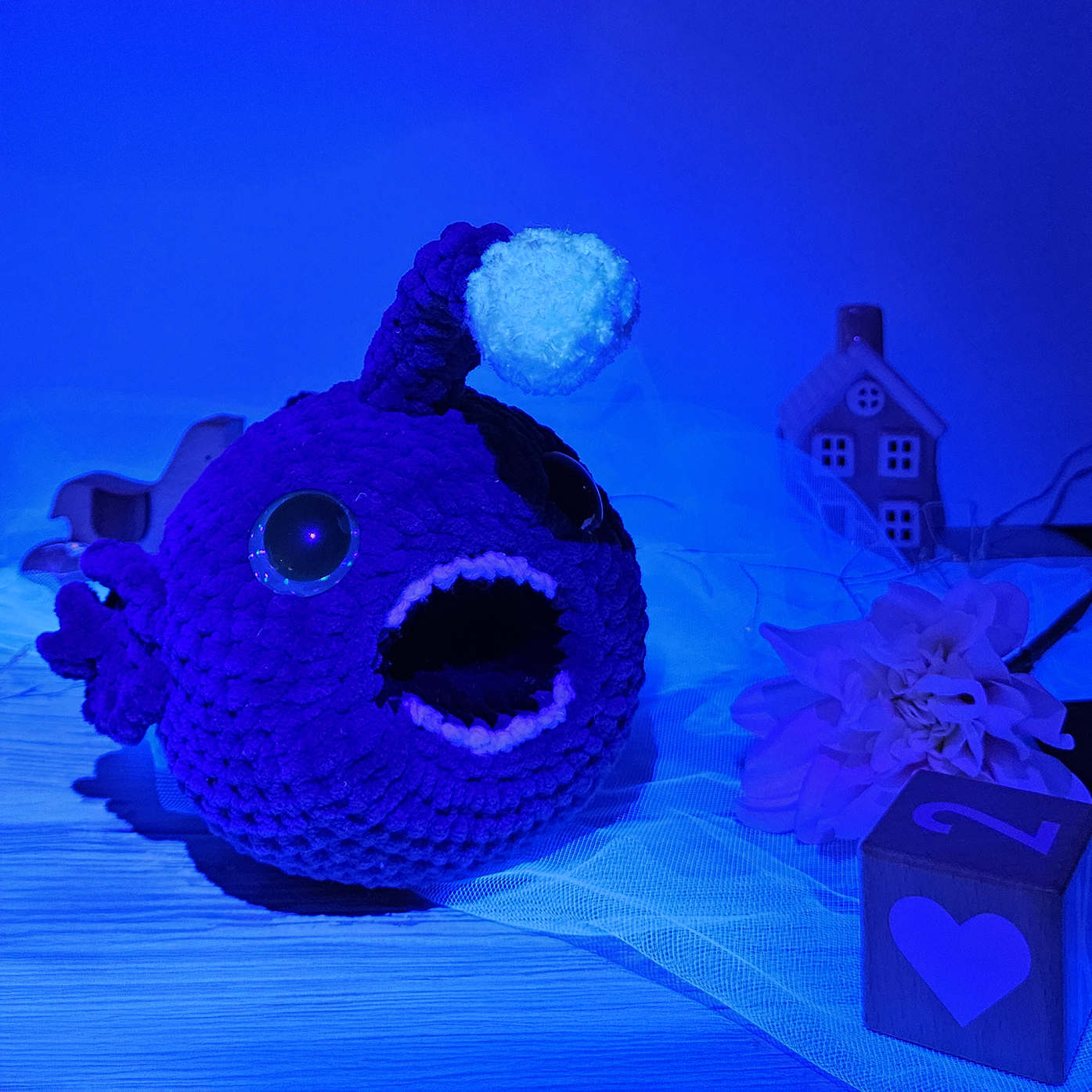peluche-poisson-pecheur-crochet Peluche artisanale faite main
