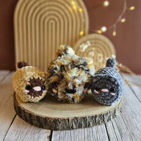 chatons crochet fait main