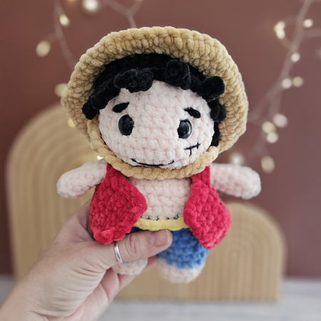 Luffy crochet fait main