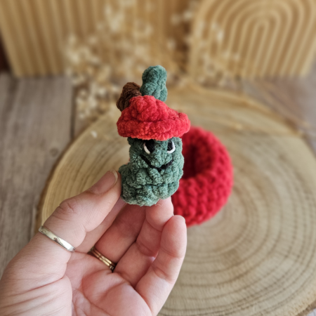 pomme crochet fait main
